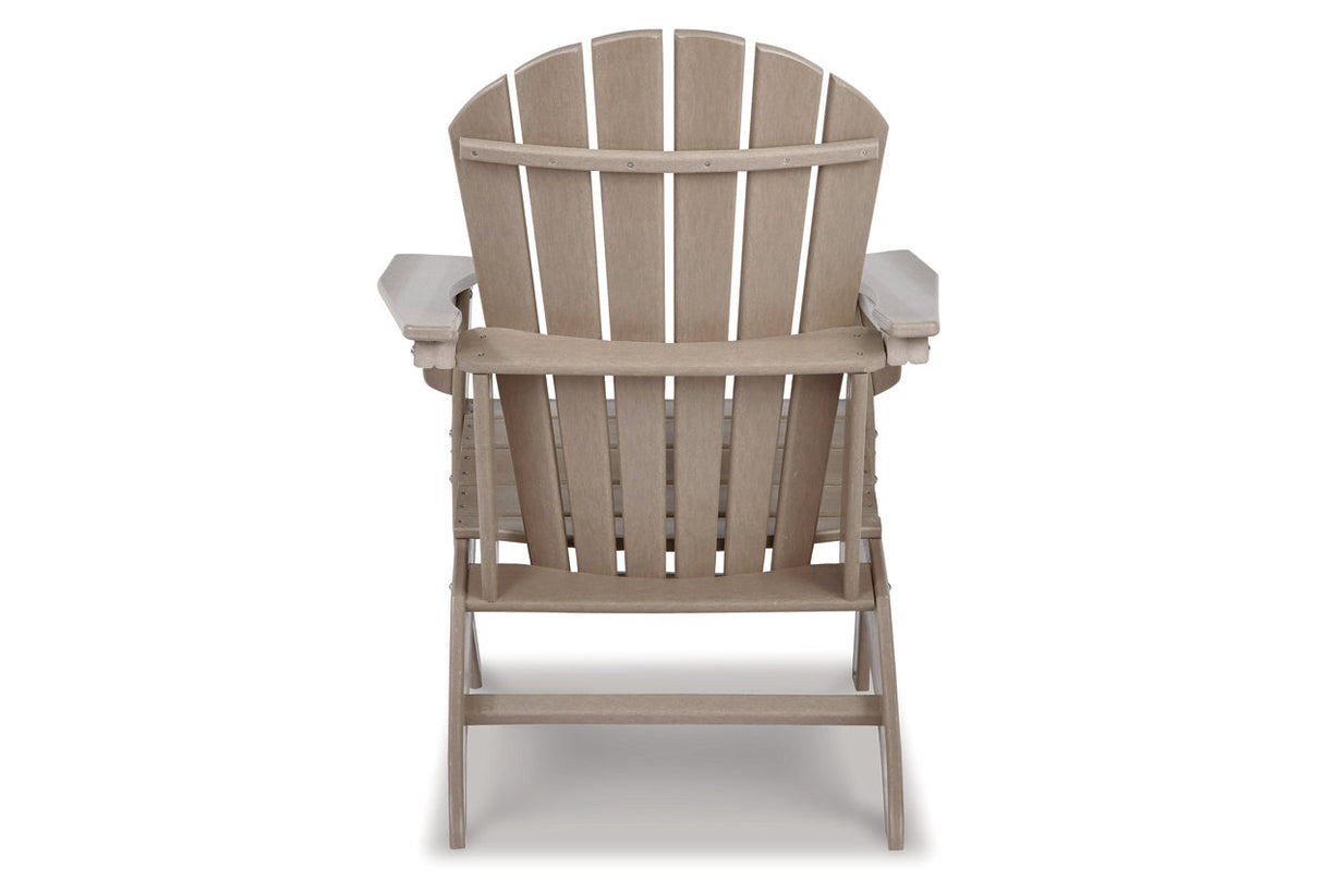 Sundown Treasure Grayish Brown Adirondack Chair from Ashley - Luna Furniture