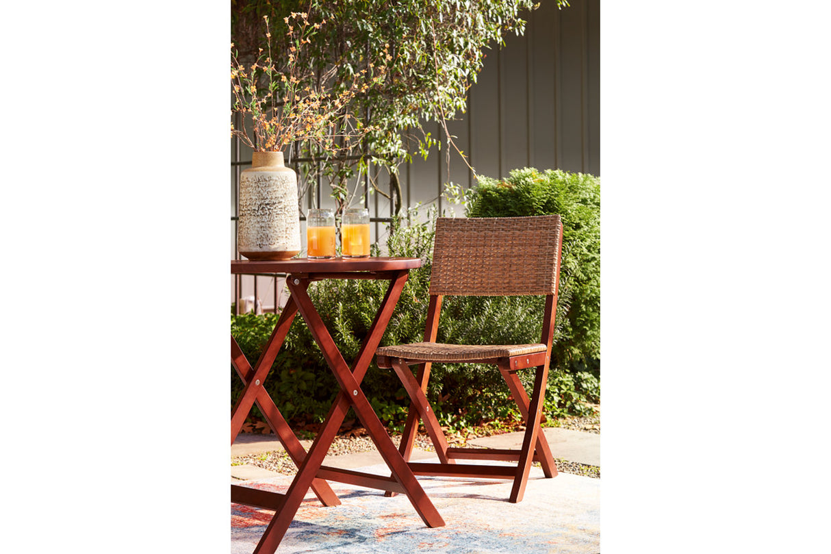Safari Peak Brown Outdoor Table and Chairs, Set of 3