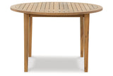 Janiyah Light Brown Outdoor Dining Table