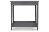 Amora Charcoal Gray Outdoor End Table