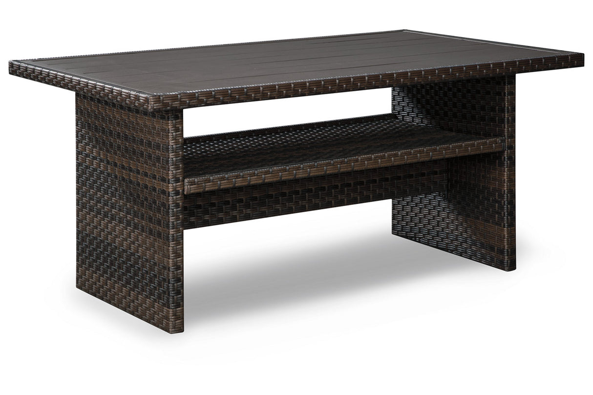 Easy Isle Dark Brown/Beige Multi-Use Table from Ashley - Luna Furniture