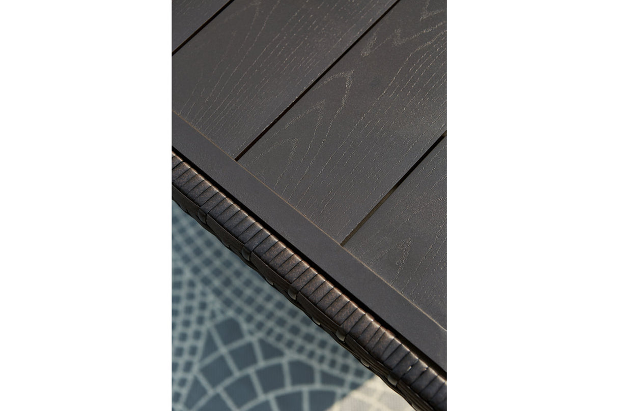 Easy Isle Dark Brown/Beige Multi-Use Table from Ashley - Luna Furniture