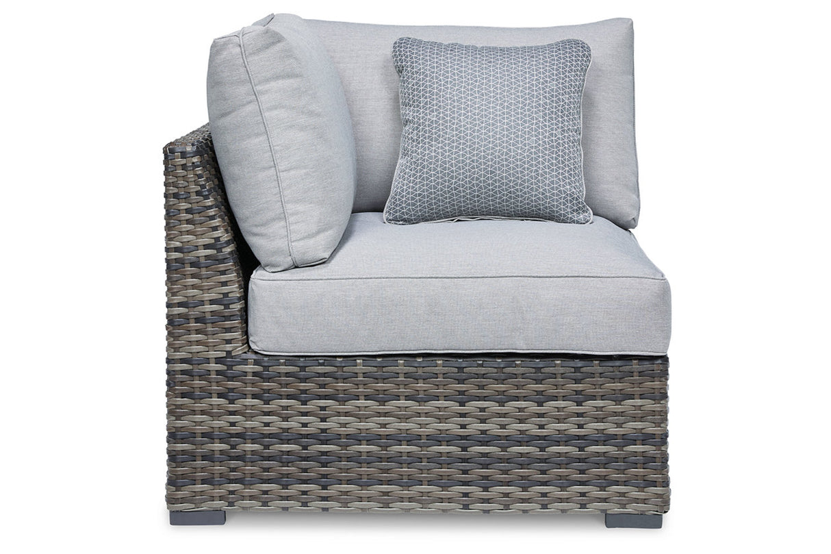 Harbor Court Gray Corner with Cushion from Ashley - Luna Furniture