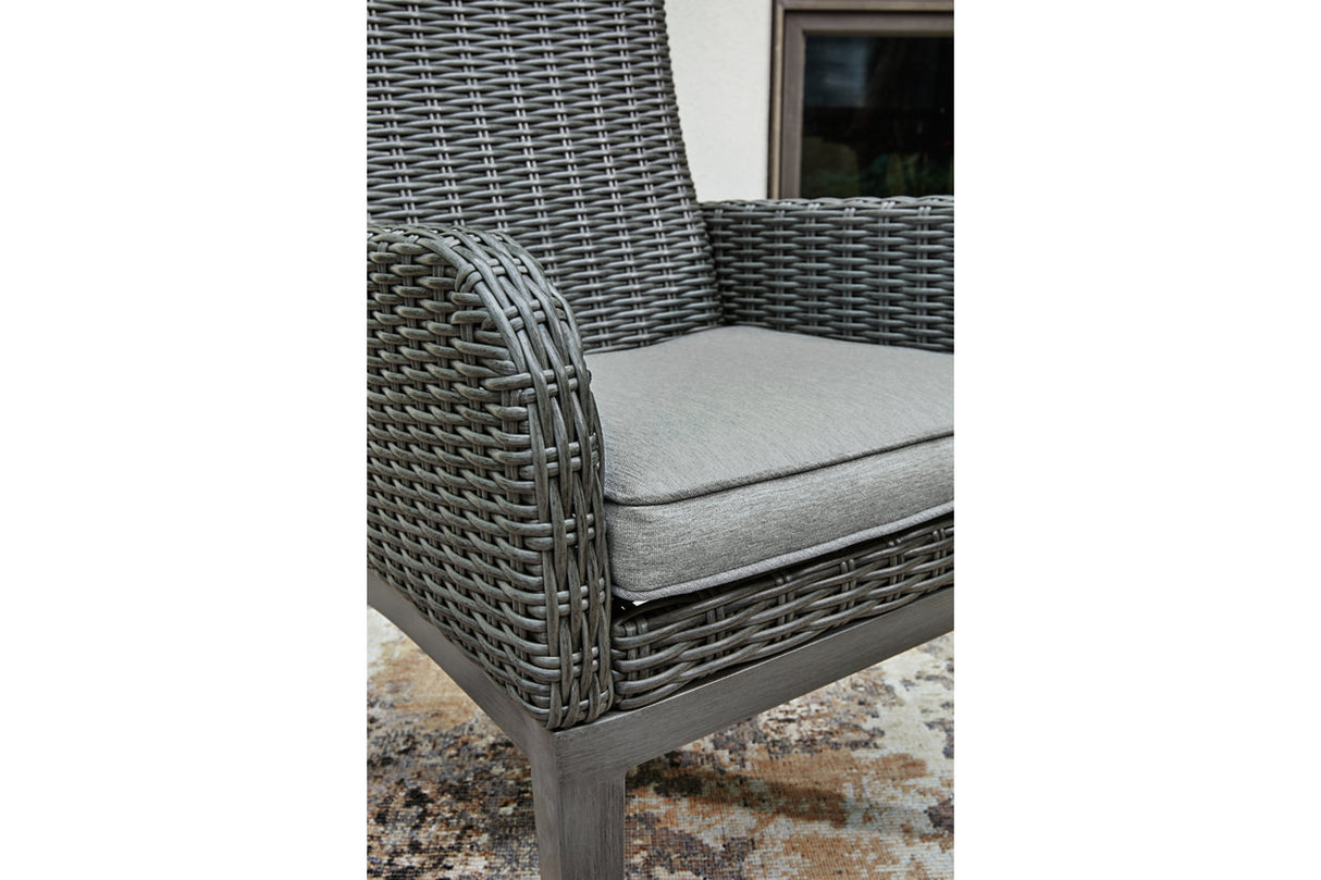 Elite Park Gray Arm Chair with Cushion, Set of 2