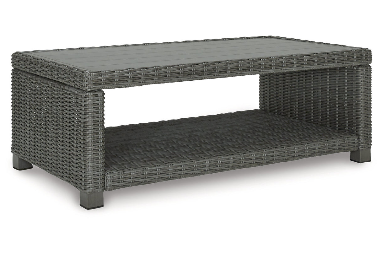 Elite Park Gray Outdoor Coffee Table from Ashley - Luna Furniture