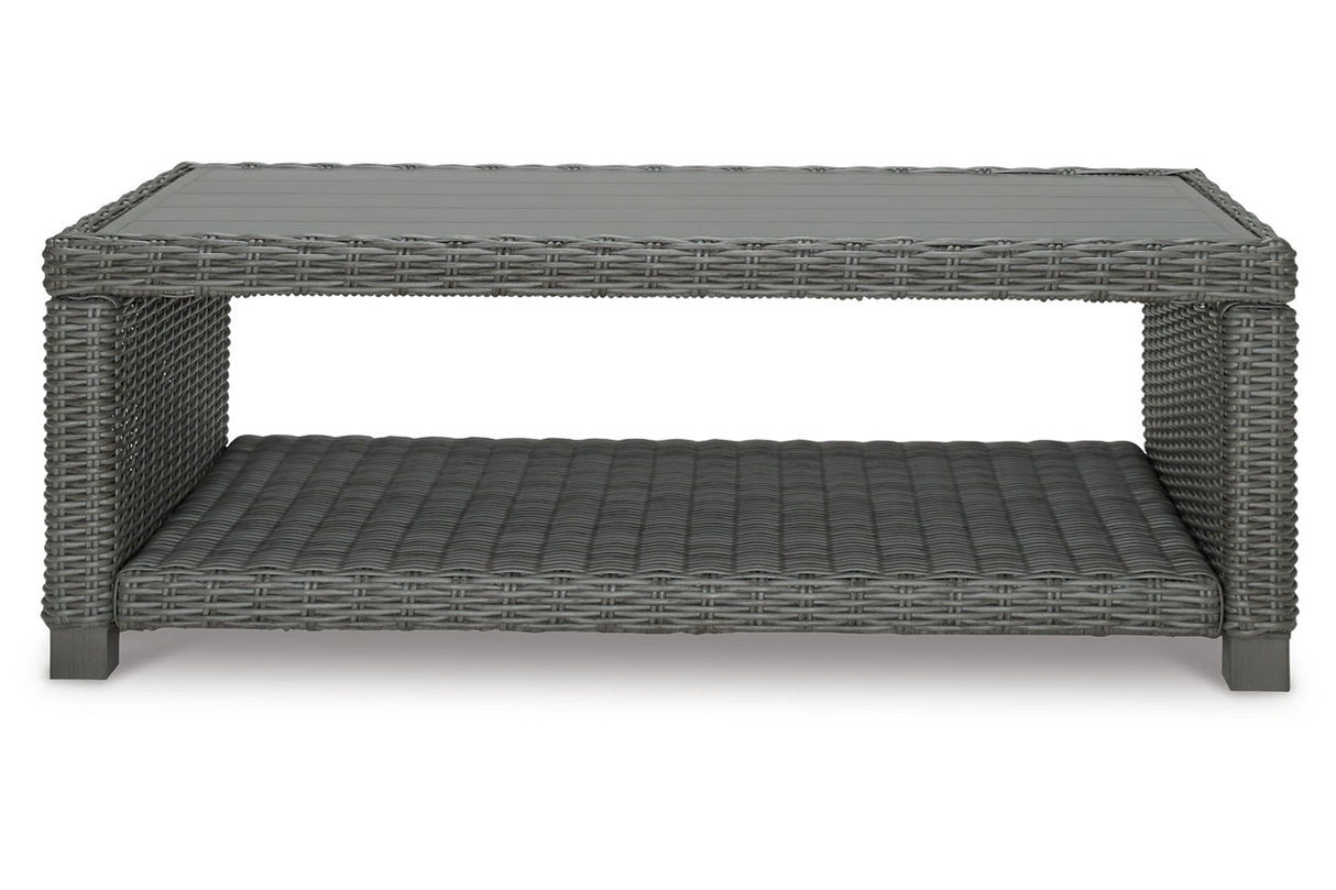 Elite Park Gray Outdoor Coffee Table from Ashley - Luna Furniture