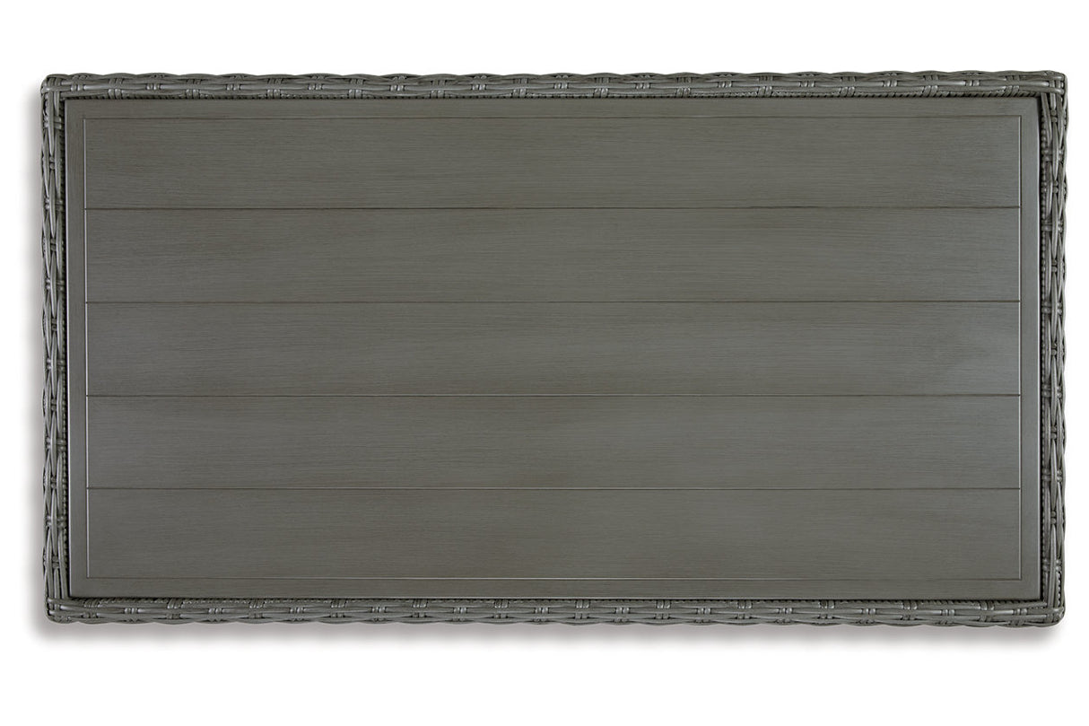 Elite Park Gray Outdoor Coffee Table from Ashley - Luna Furniture