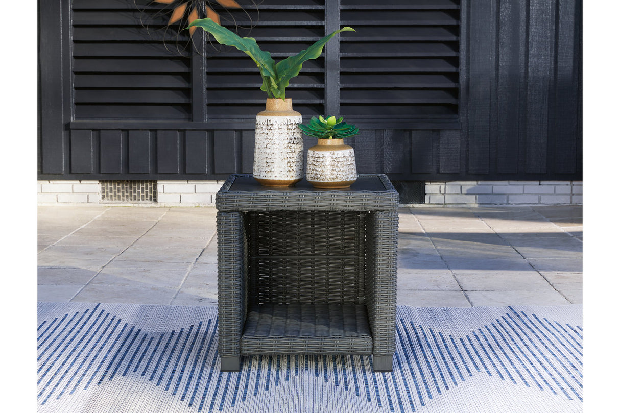 Elite Park Gray Outdoor End Table from Ashley - Luna Furniture