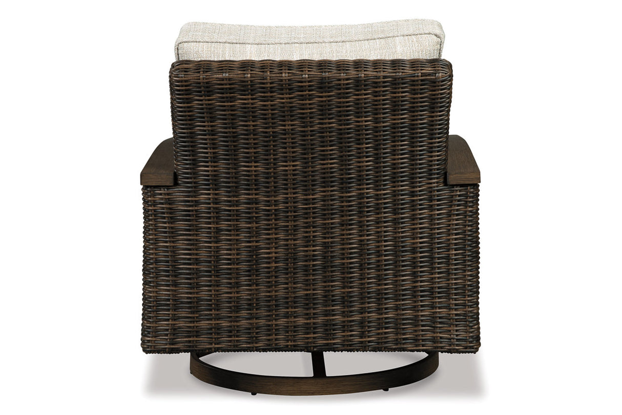 Paradise Trail Medium Brown Swivel Lounge Chair from Ashley - Luna Furniture