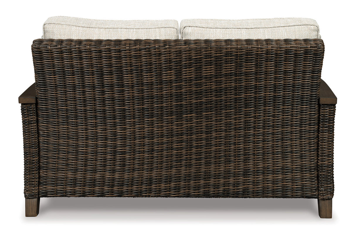 Paradise Trail Medium Brown Loveseat with Cushion from Ashley - Luna Furniture