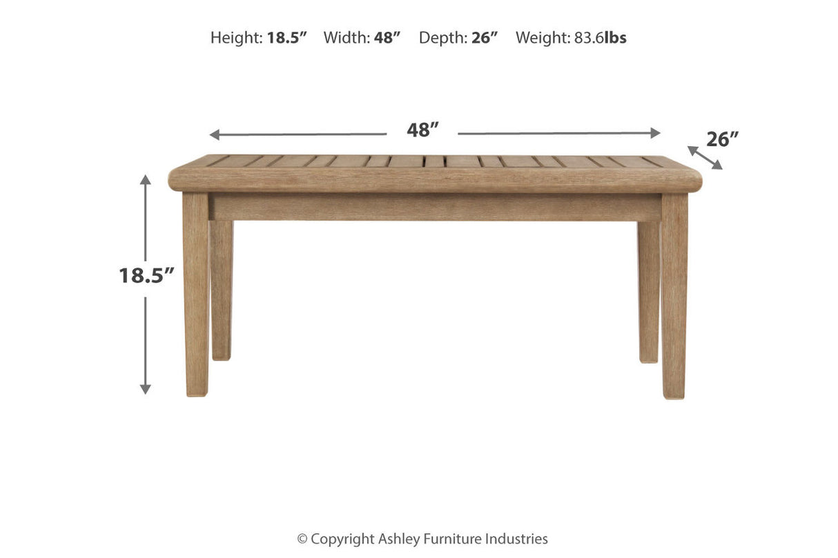 Gerianne Grayish Brown Coffee Table from Ashley - Luna Furniture