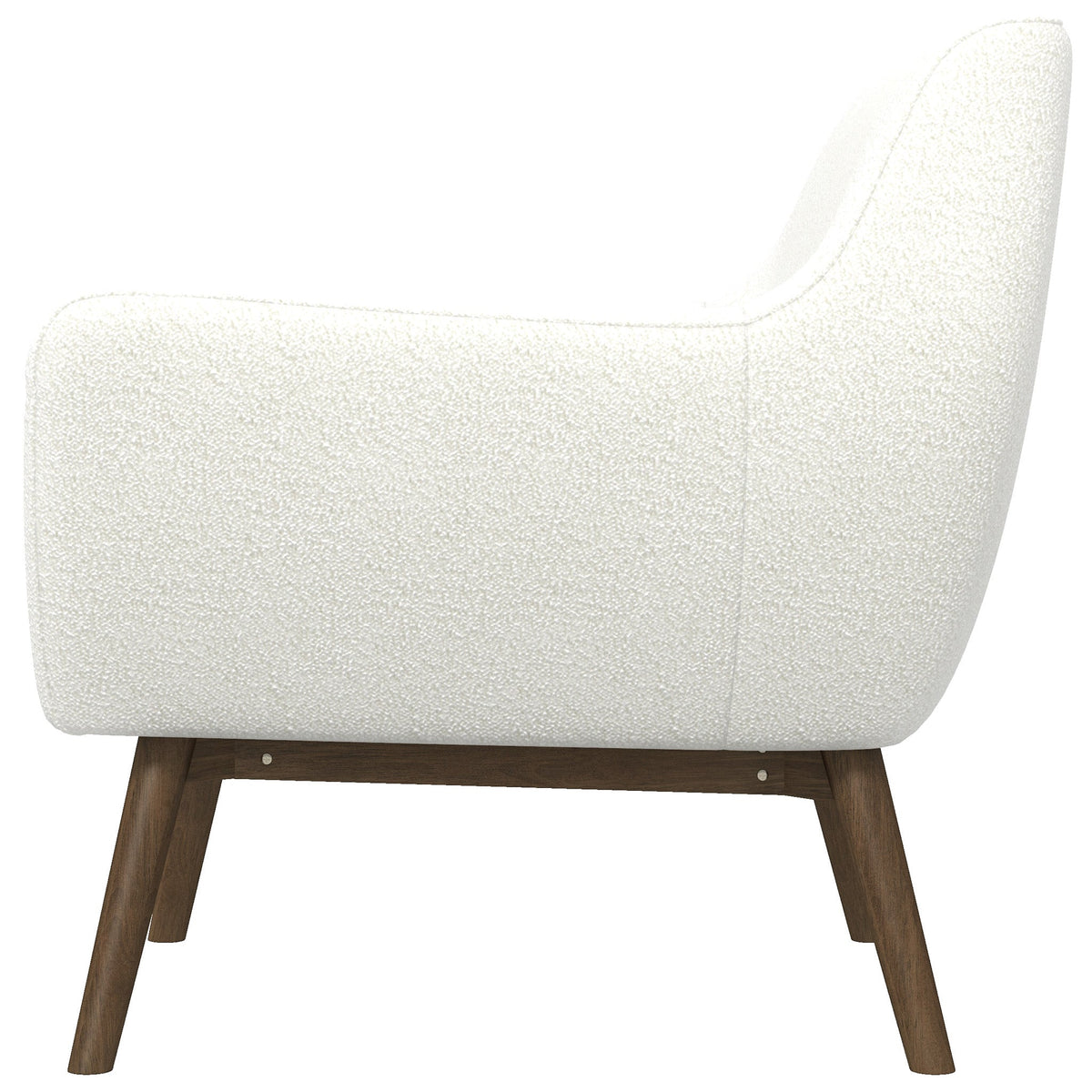 Panom White Boucle Lounge Chair from Ashcroft Furniture - Luna Furniture