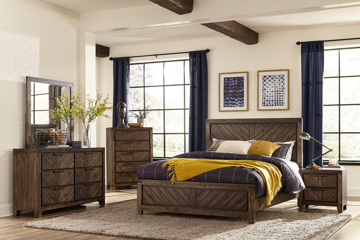 Parnell Rustic King Panel Bed from Homelegance - Luna Furniture