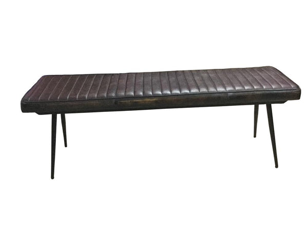 Partridge Espresso and Black Cushion Bench
