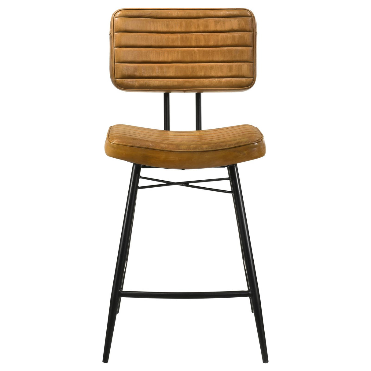 Partridge Upholstered Counter Height Stools with Footrest, Set of 2 from Coaster - Luna Furniture