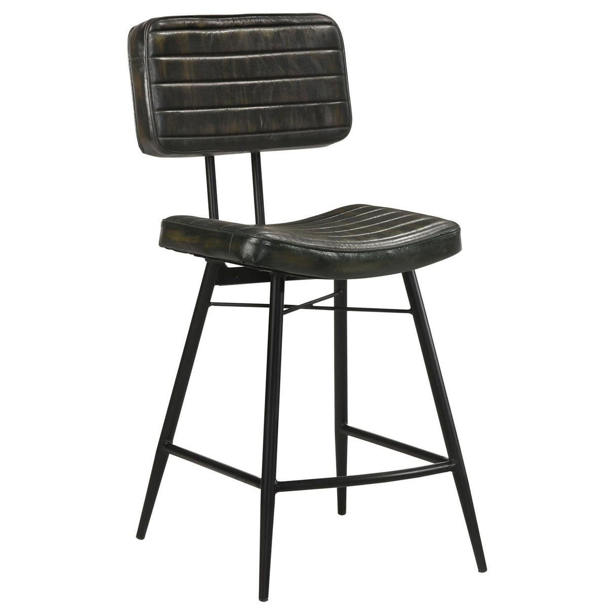 Partridge Upholstered Counter Height Stools with Footrest, Set of 2 from Coaster - Luna Furniture