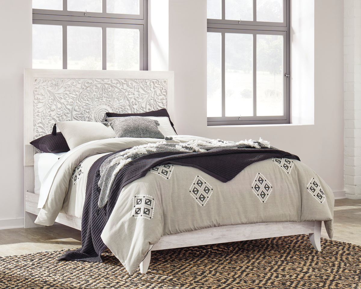 Paxberry Whitewash Panel Bedroom Set from Ashley Furniture - Luna Furniture
