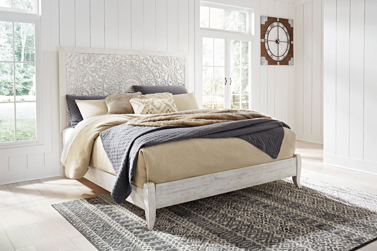 Paxberry Whitewash Panel Bedroom Set from Ashley Furniture - Luna Furniture