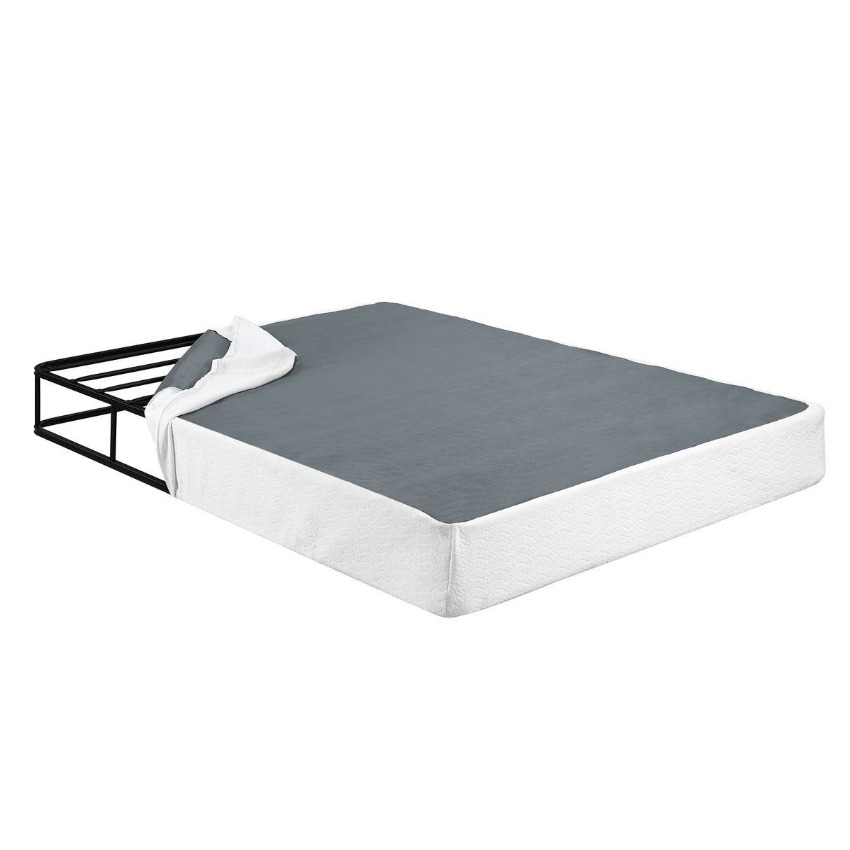Perrin White California King Mattress Foundation from Homelegance - Luna Furniture