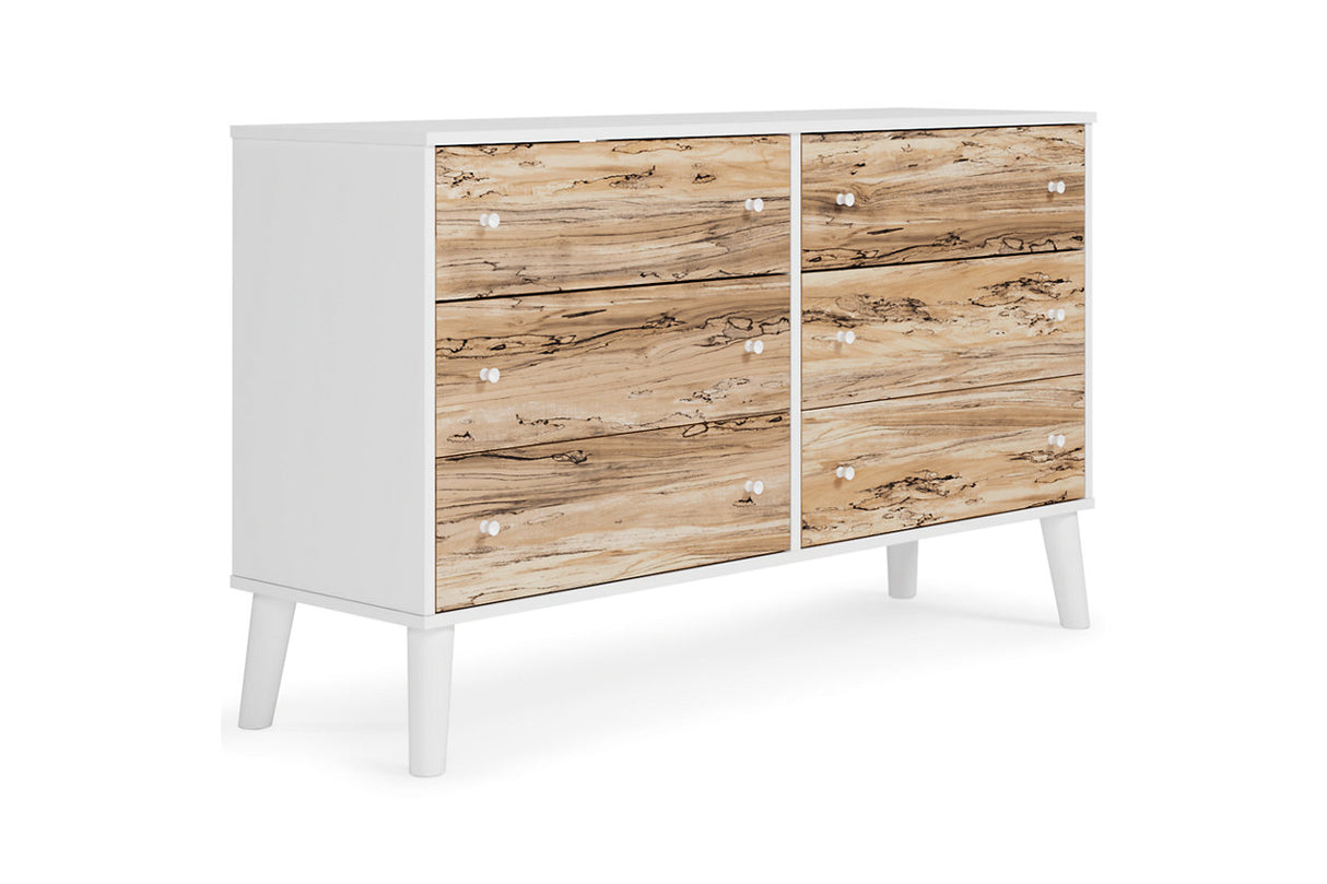 Piperton Two-tone Brown/White Dresser from Ashley - Luna Furniture