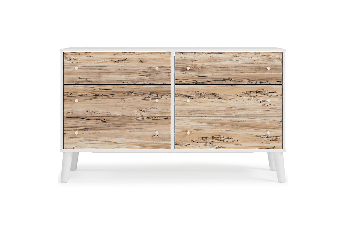 Piperton Two-tone Brown/White Dresser from Ashley - Luna Furniture