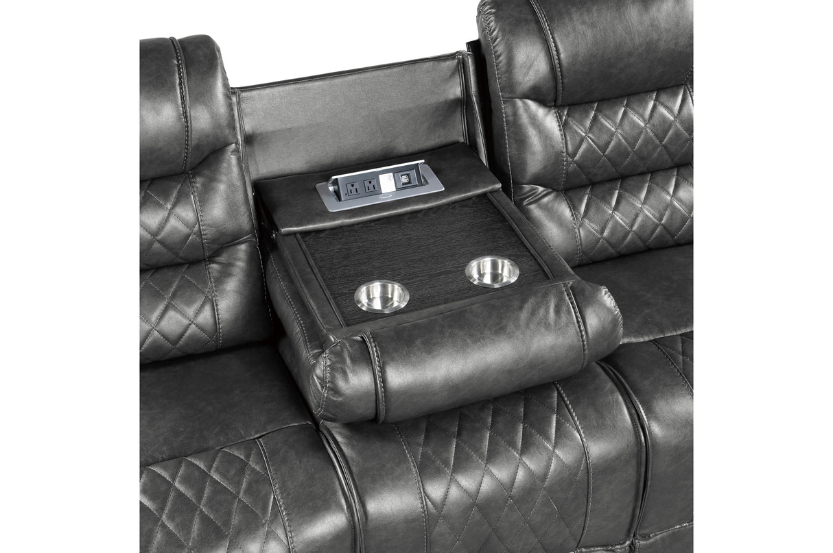 Putnam Gray Reclining Living Room Set from Homelegance - Luna Furniture