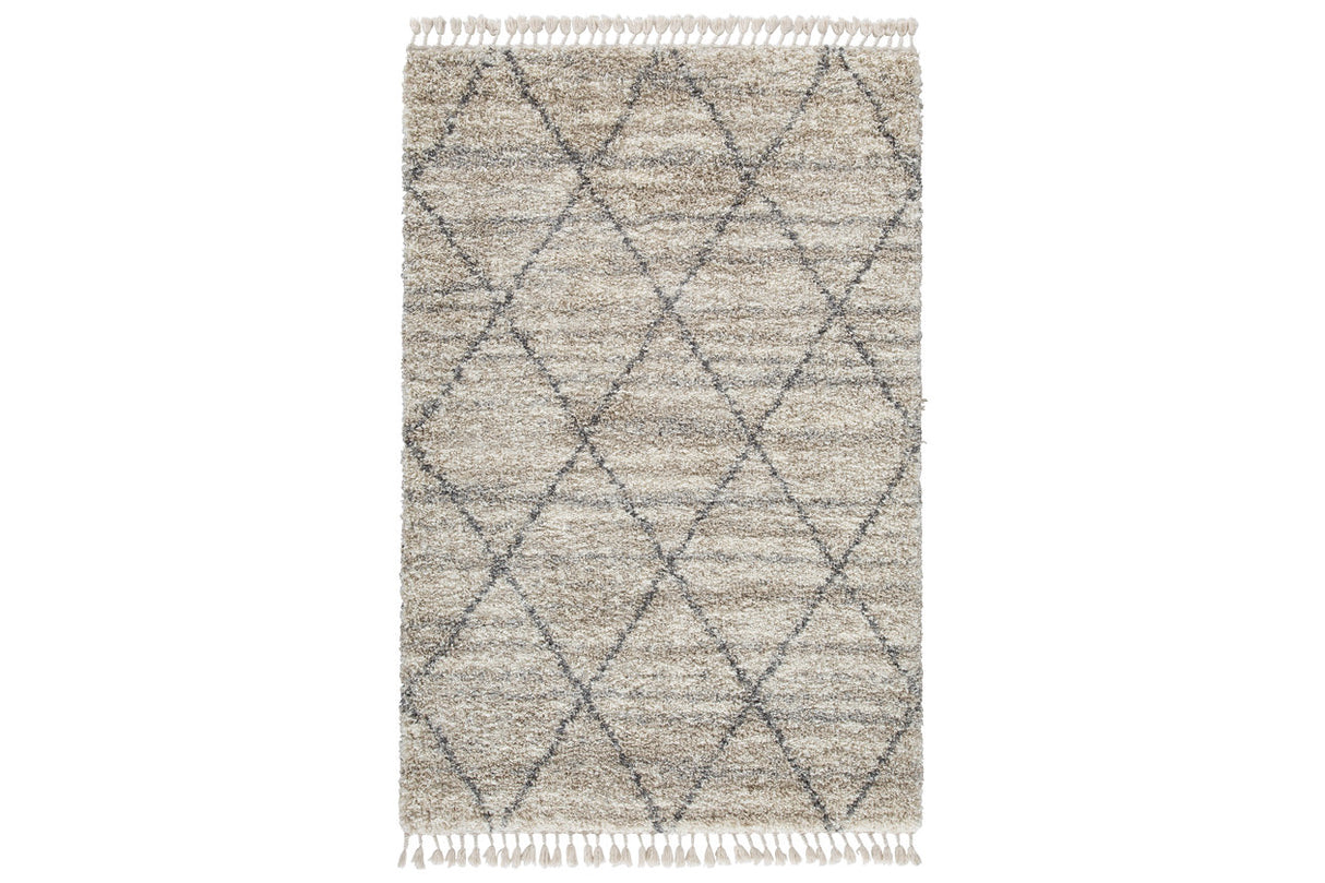 Abdalah Beige/Gray 5' x 7' Rug from Ashley - Luna Furniture