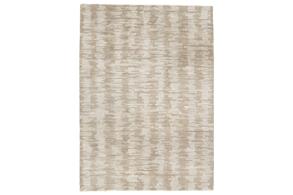 Abanlane Brown/Cream Medium Rug from Ashley - Luna Furniture