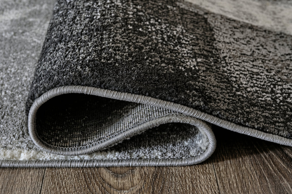 Brycebourne Black/Cream/Gray Medium Rug from Ashley - Luna Furniture