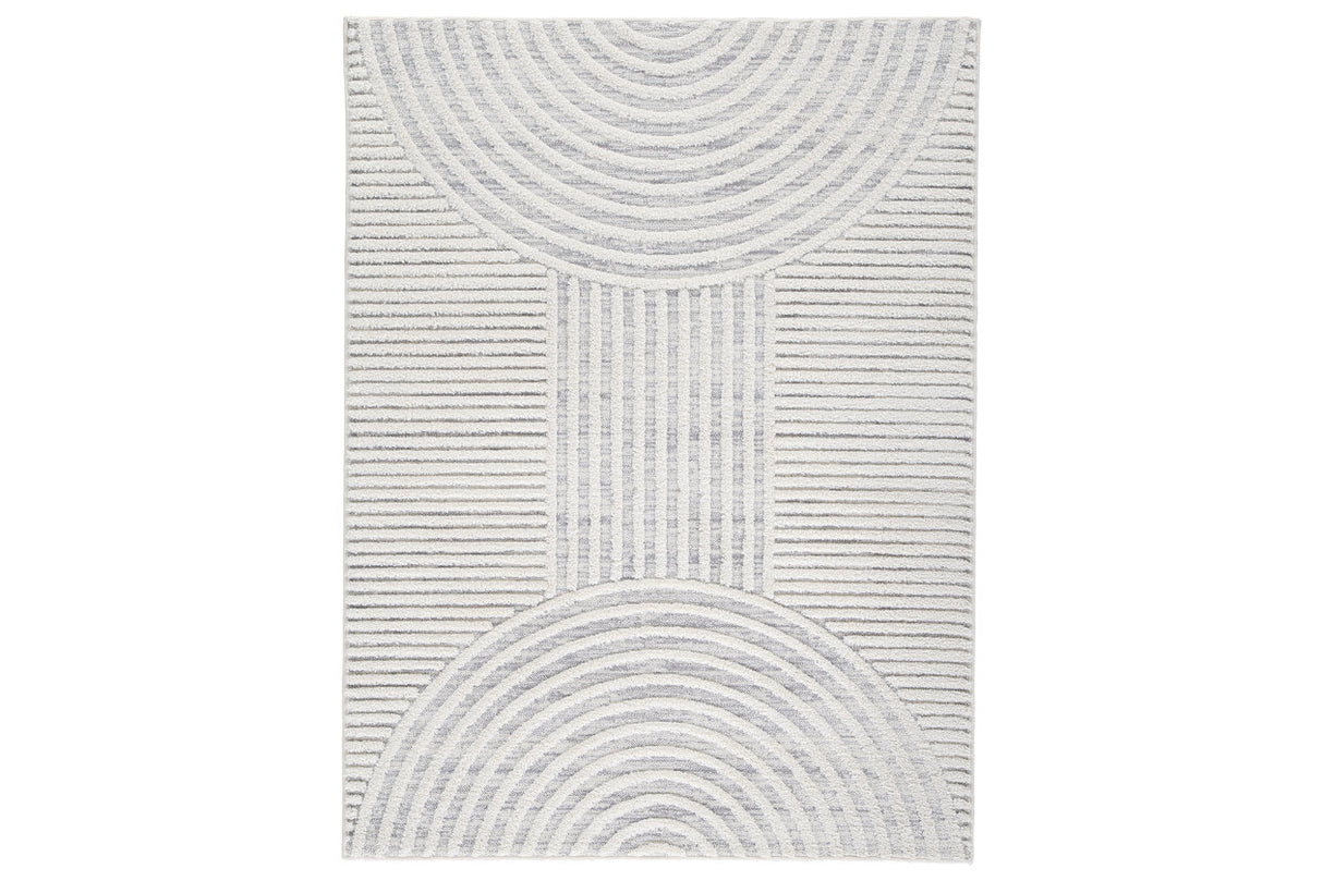 Lambworth Gray/Cream Large Rug from Ashley - Luna Furniture