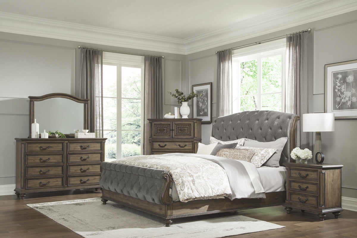 Rachelle Weathered Pecan Chest from Homelegance - Luna Furniture