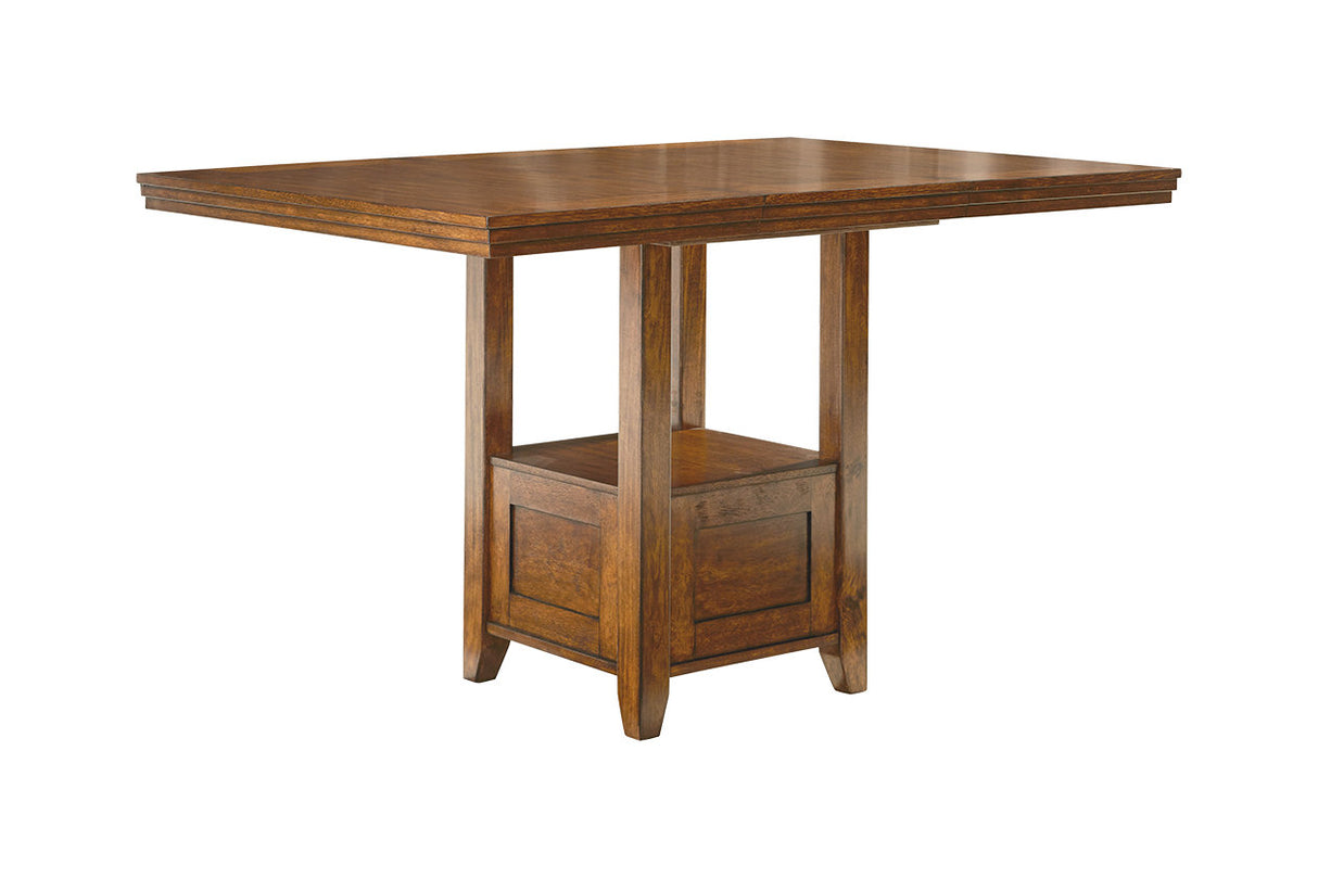 Ralene Medium Brown Counter Height Dining Extension Table from Ashley - Luna Furniture