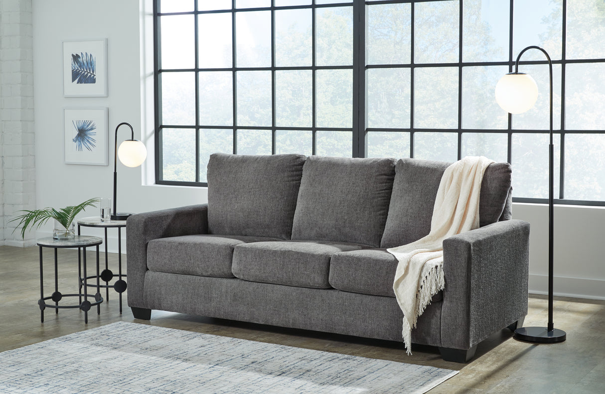Rannis Pewter Queen Sofa Sleeper from Ashley Furniture - Luna Furniture