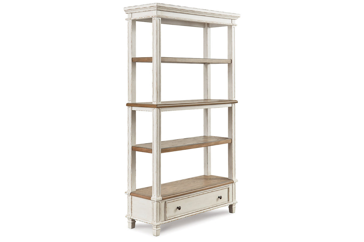 Realyn Brown/White 75" Bookcase from Ashley - Luna Furniture