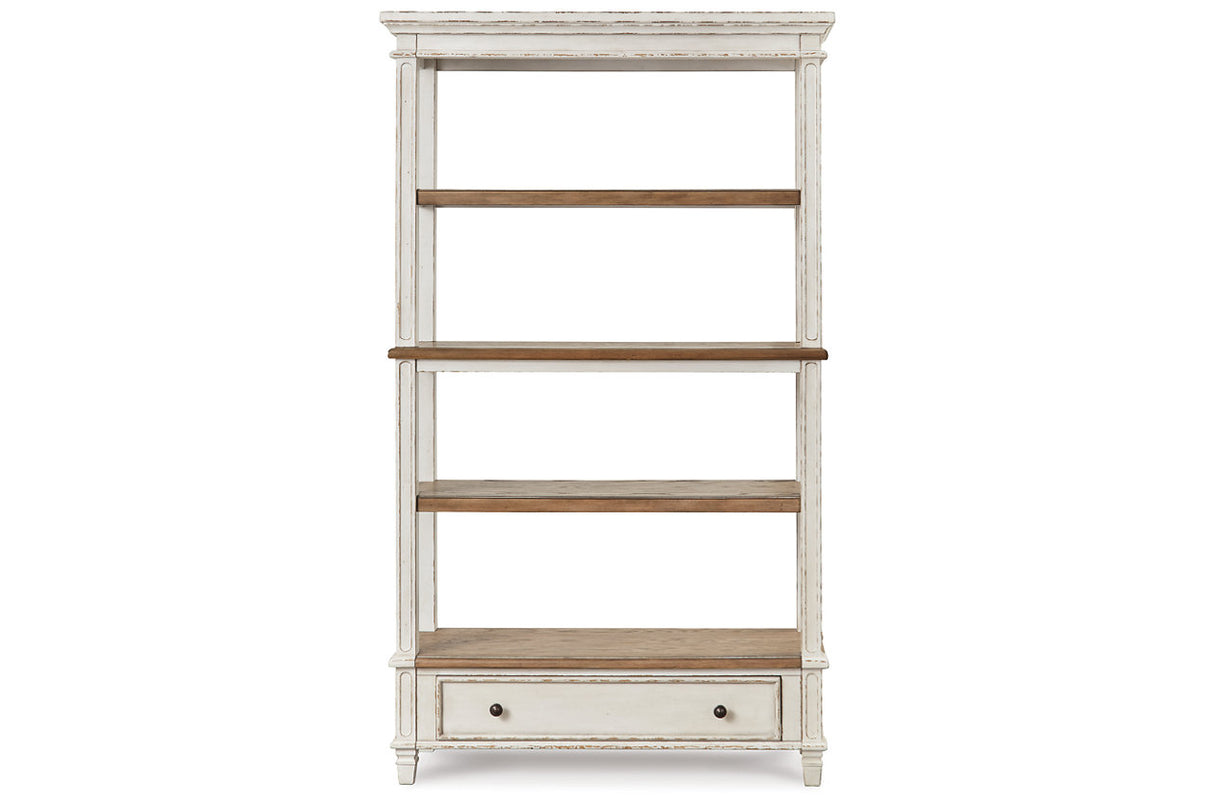 Realyn Brown/White 75" Bookcase from Ashley - Luna Furniture