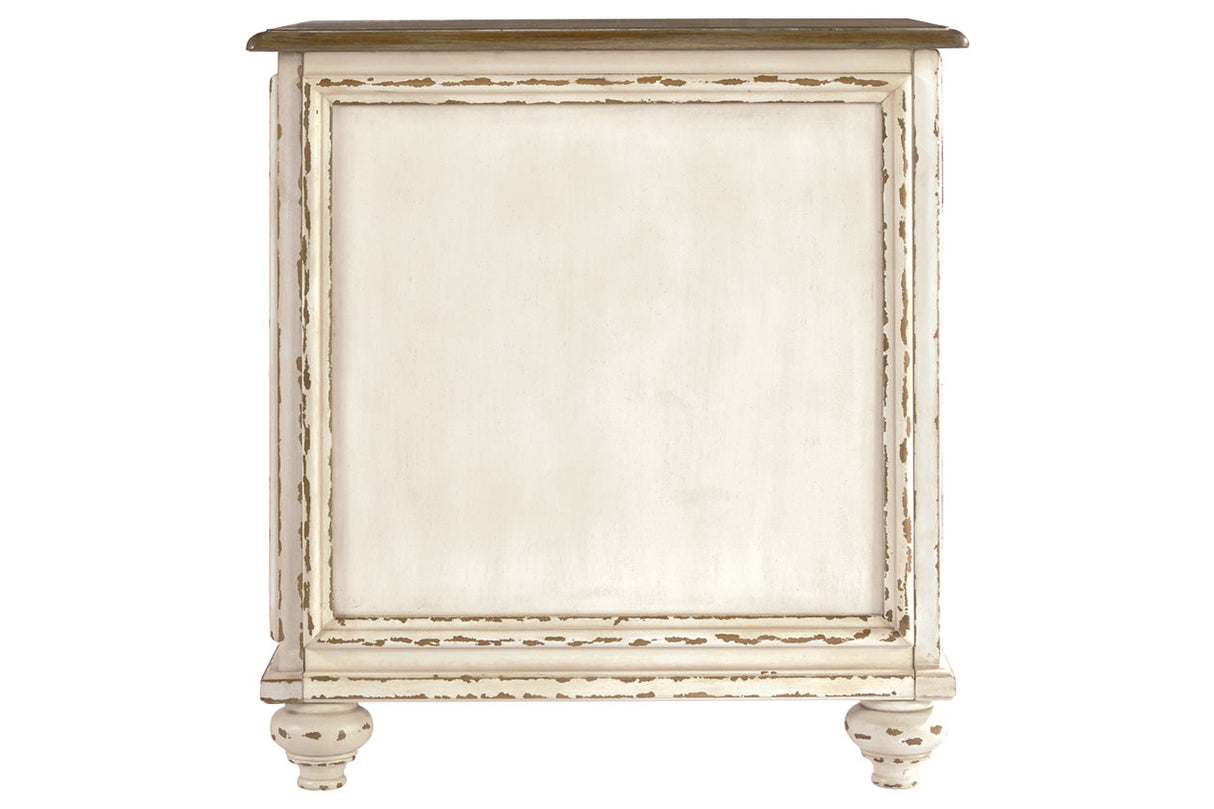 Realyn White/Brown Chairside End Table from Ashley - Luna Furniture