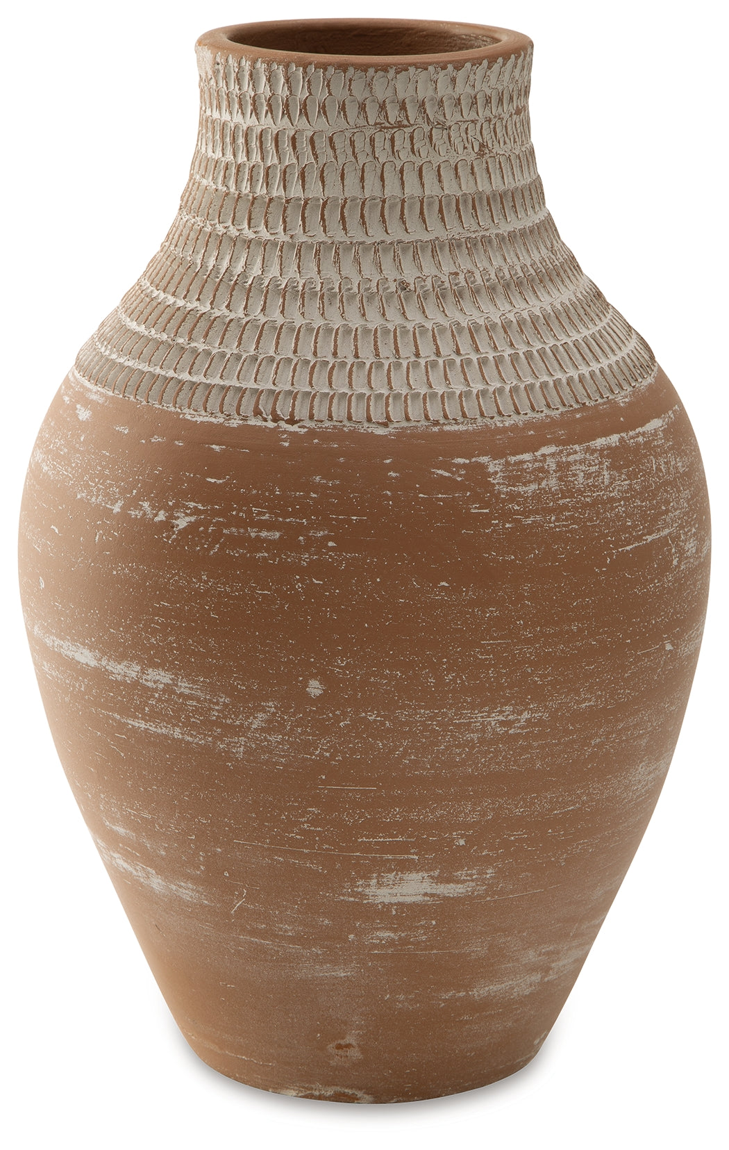 Reclove Distressed White Vase from Ashley - Luna Furniture
