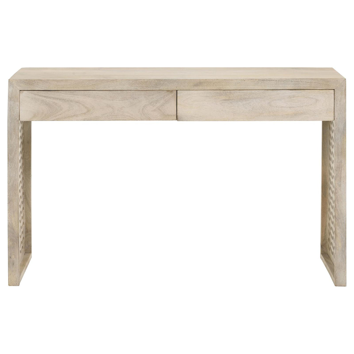 Rickman White Washed Rectangular 2-Drawer Console Table from Coaster - Luna Furniture