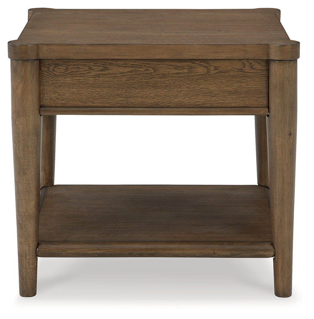 Roanhowe Brown End Table from Ashley - Luna Furniture