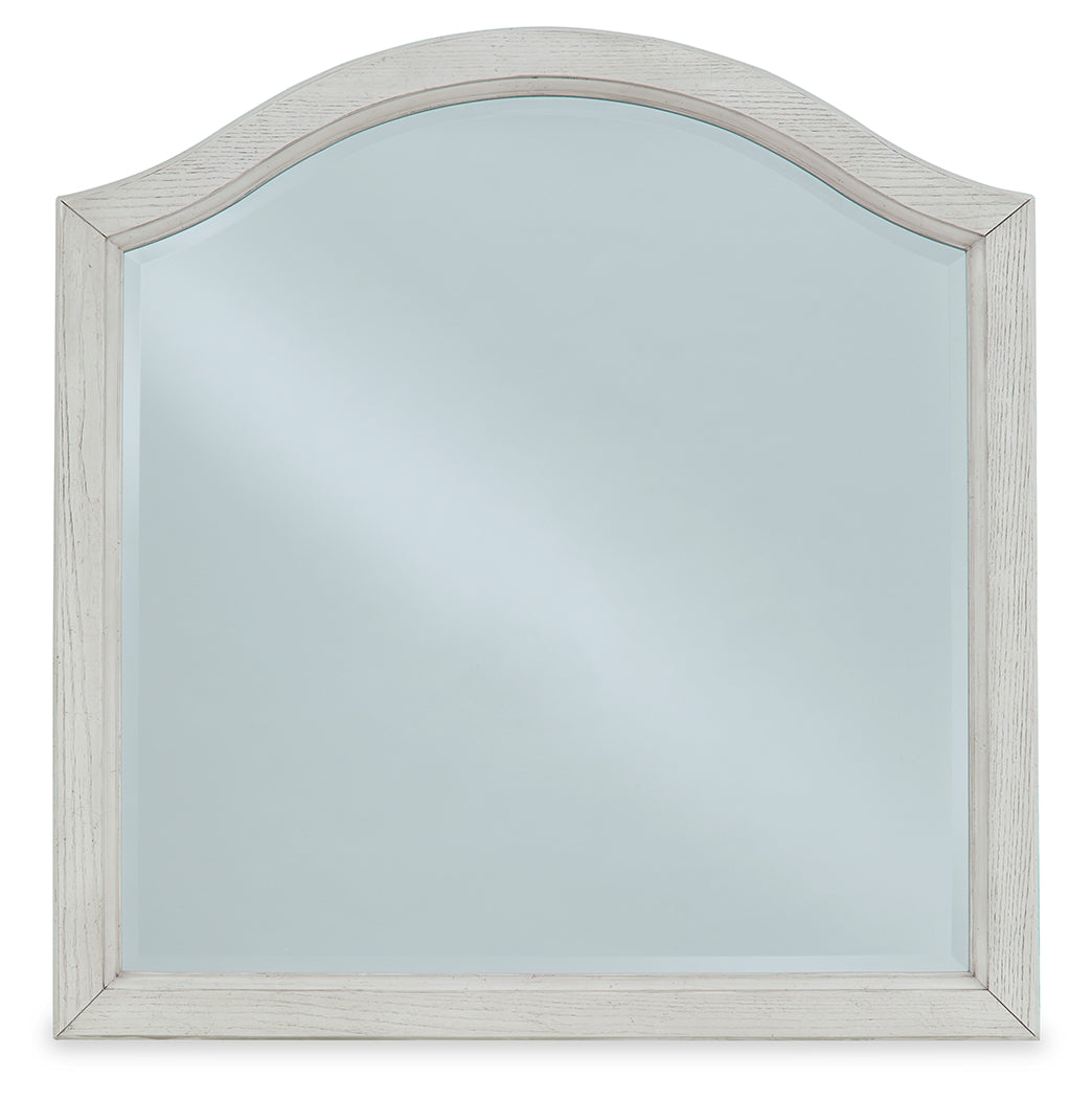 Robbinsdale Antique White Bedroom Mirror (Mirror Only) from Ashley - Luna Furniture
