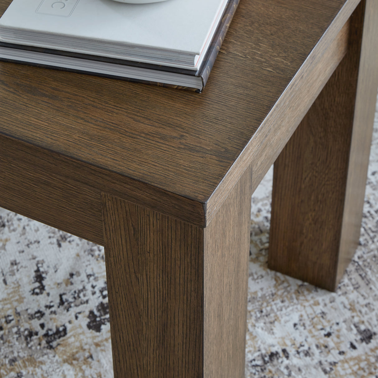 Rosswain Warm Brown End Table from Ashley - Luna Furniture