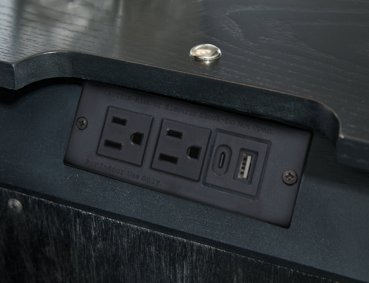 Rowanbeck Black Nightstand from Ashley - Luna Furniture