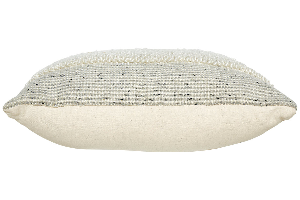 Rowcher Gray/White Pillow from Ashley Furniture - Luna Furniture