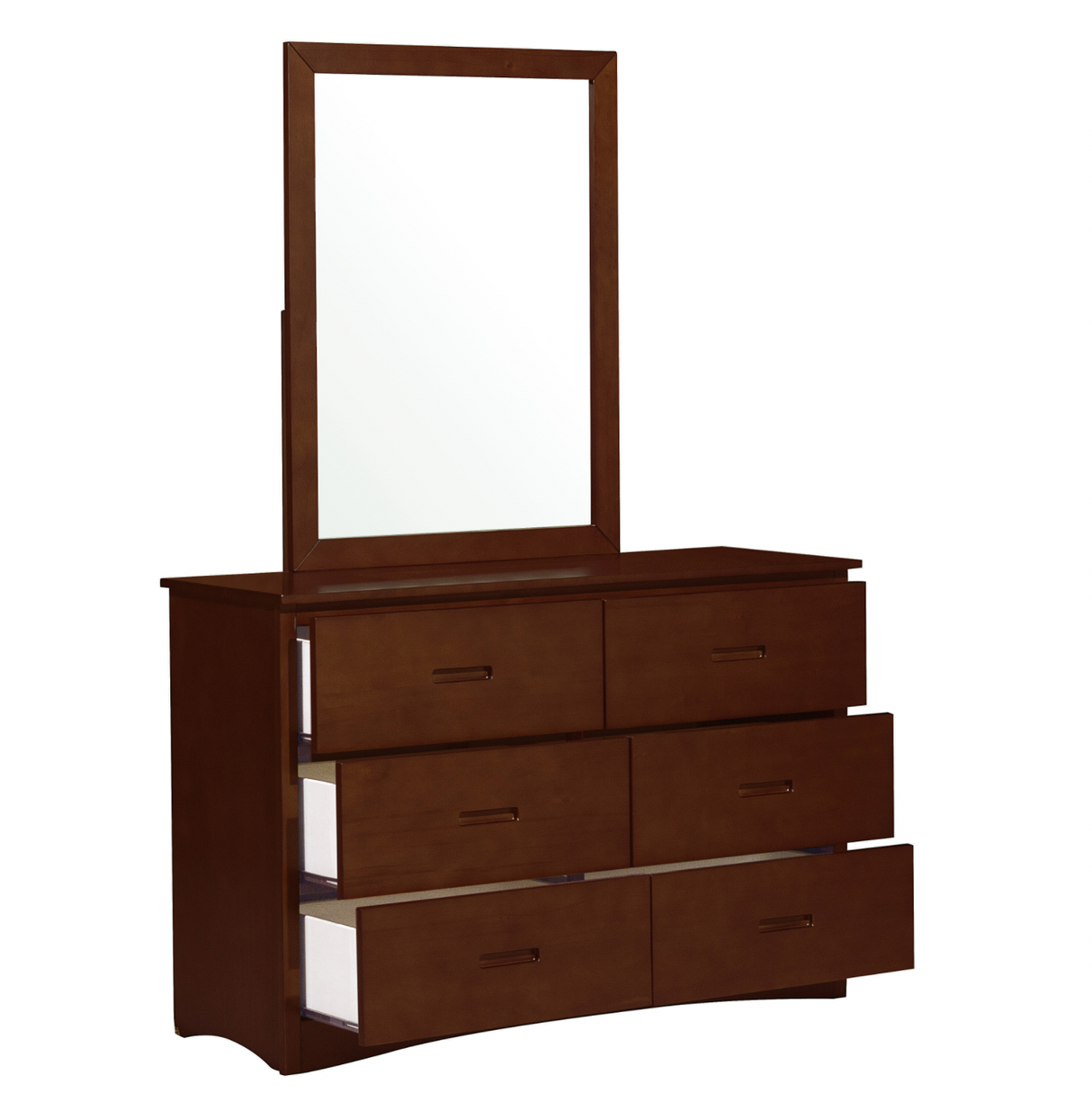 Rowe Dark Cherry Mirror (Mirror Only) from Homelegance - Luna Furniture
