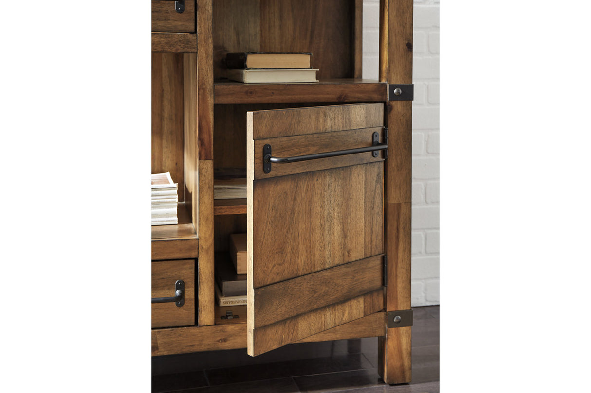 Roybeck Light Brown/Bronze Accent Cabinet from Ashley - Luna Furniture