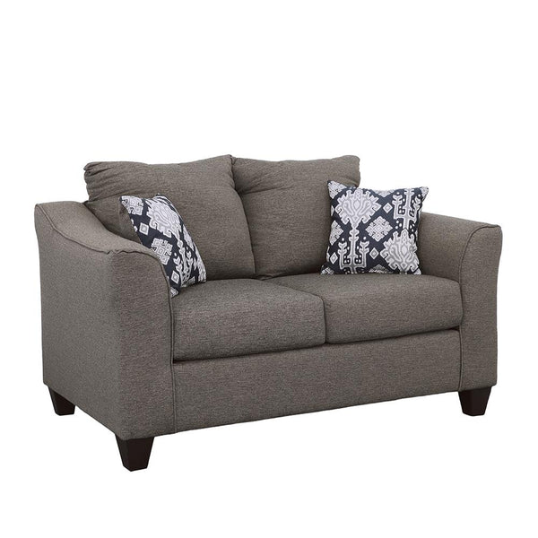 Salizar Gray Flared Arm Loveseat