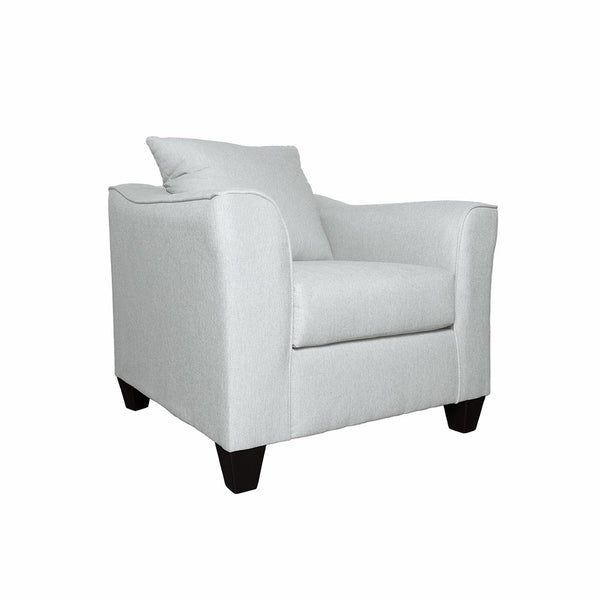 Salizar Gray Mist Upholstered Track Arm Fabric Accent Chair