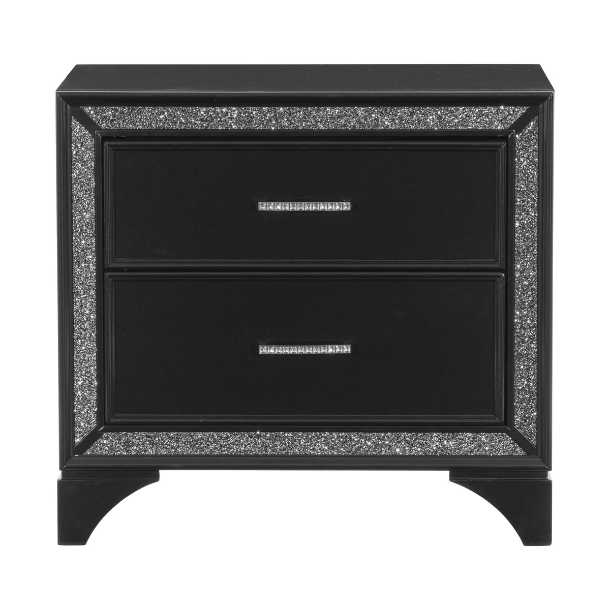 Salon Black Nightstand from Homelegance - Luna Furniture