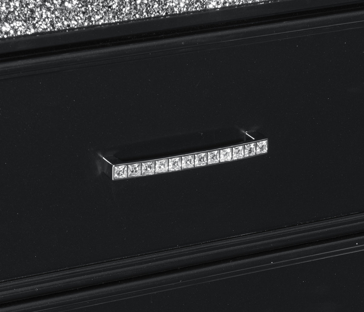 Salon Black Nightstand from Homelegance - Luna Furniture