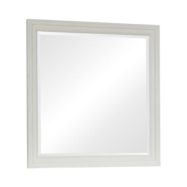 Sandy Beach White Rectangular Mirror (Mirror Only)